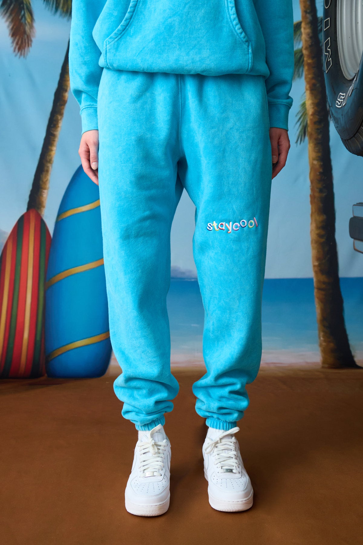 Classic Sweatpants Aqua Mineral Wash Staycoolnyc