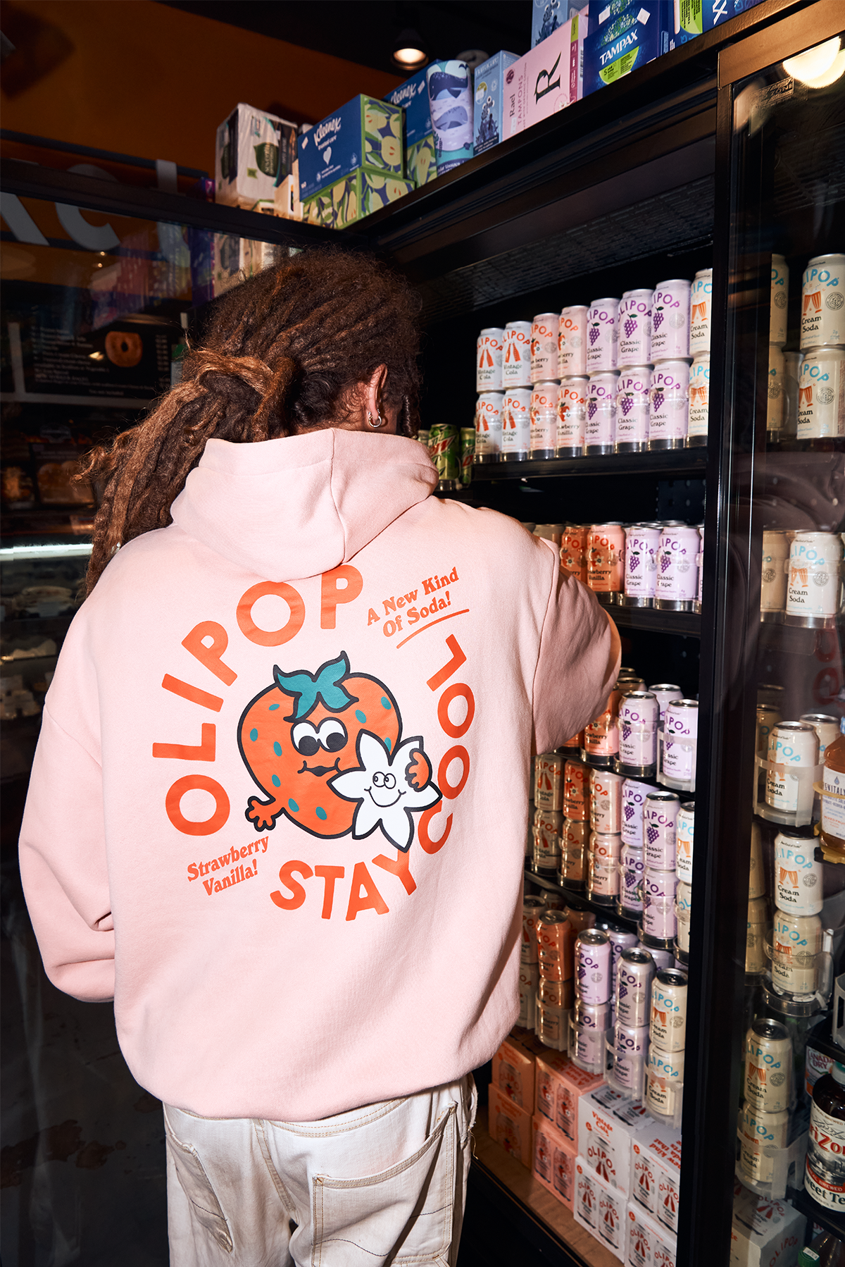 Olipop Strawberry Vanilla Hoodie