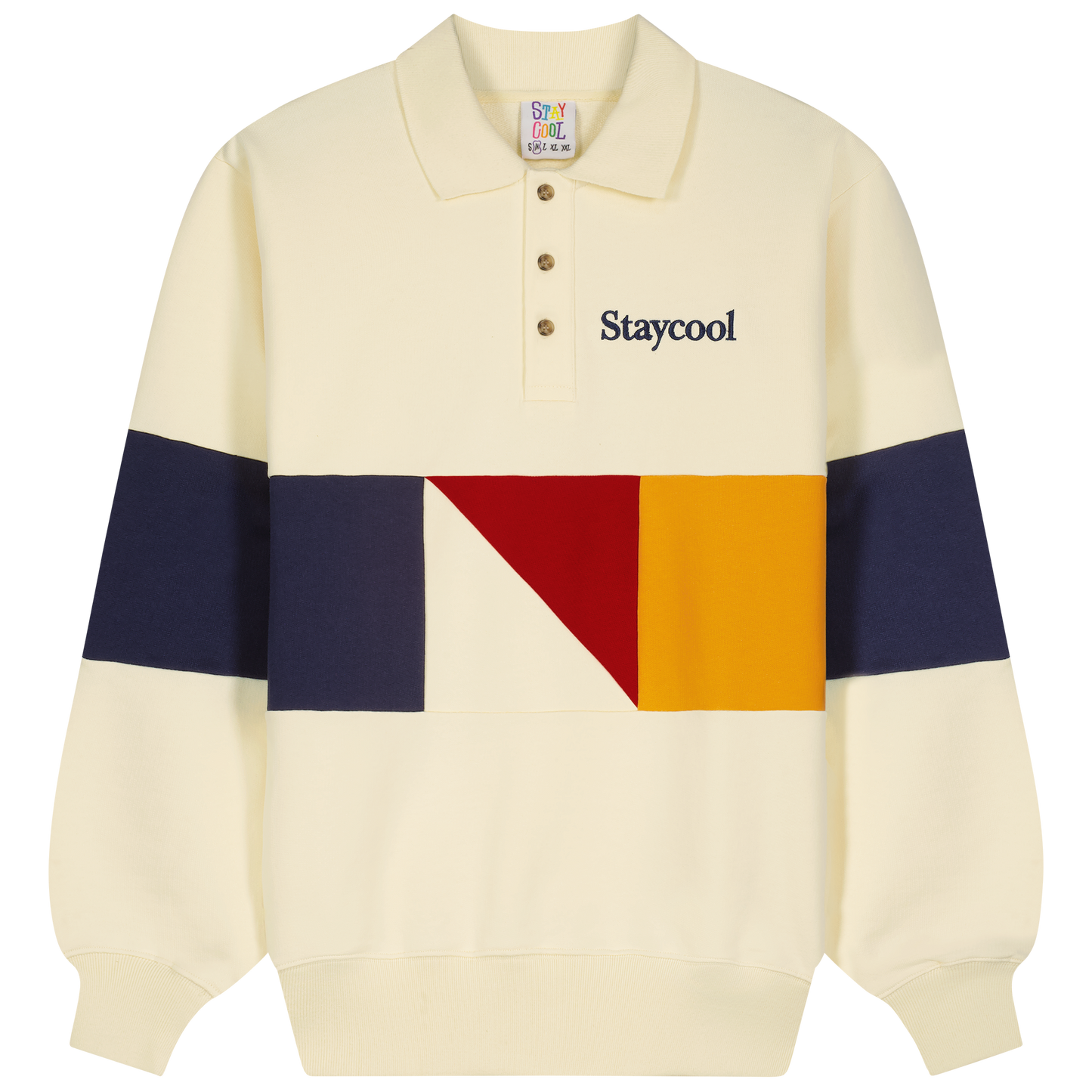 Yacht Club 3-Button Sweatshirt (Bone)