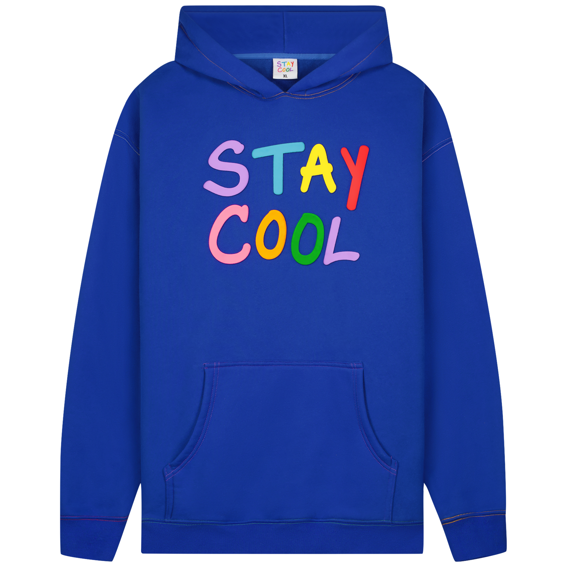 Puff Paint Hoodie (Royal Blue) – Staycoolnyc