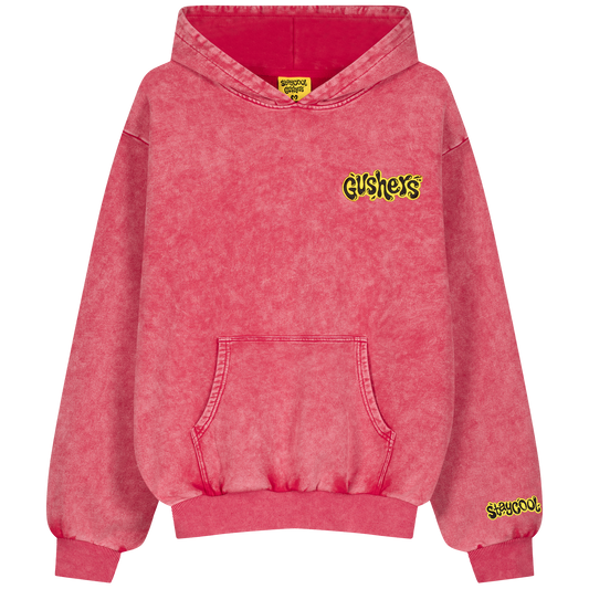 Staycool X Gushers Acid Wash Hoodie (Strawberry)