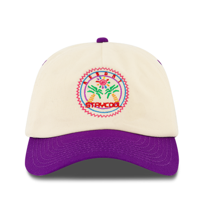 Resort Cap (Cream/Purple)