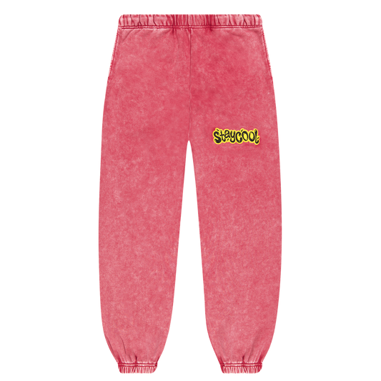 Staycool X Gushers Acid Wash Sweatpants (Strawberry)