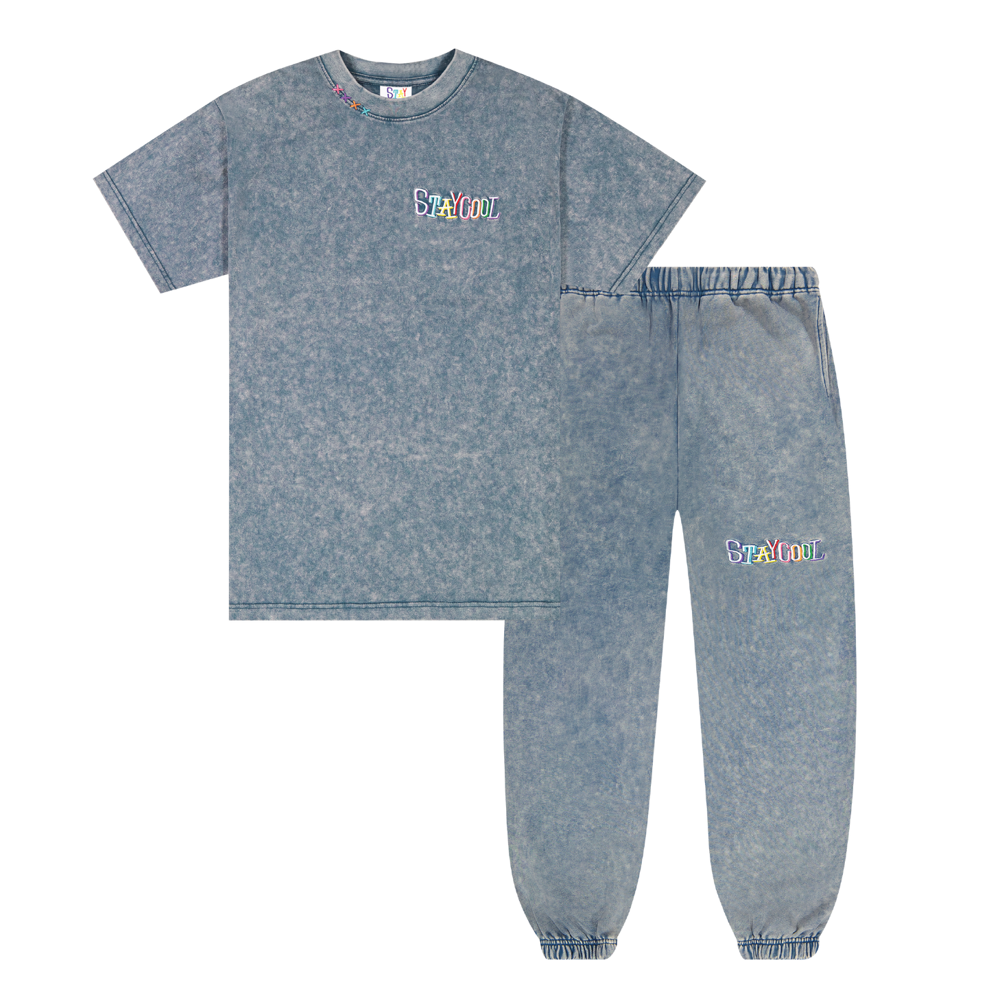 Tribal Denim Tee/Sweatpants Bundle