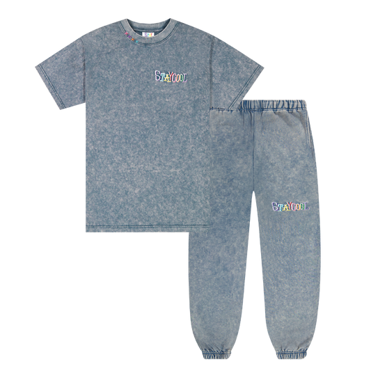 Tribal Denim Tee/Sweatpants Bundle