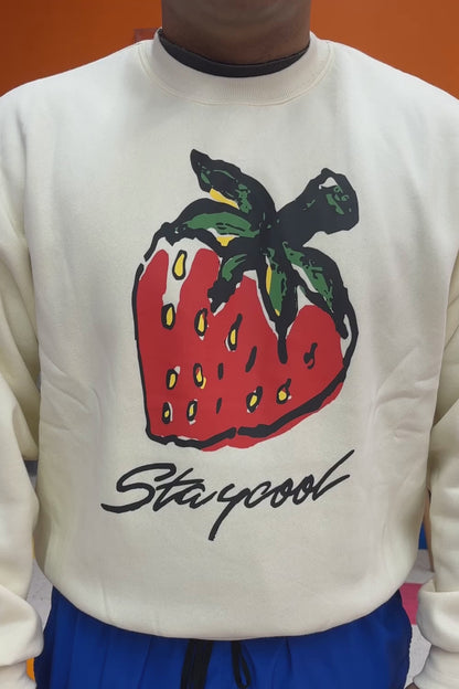 Strawberry Sweatshirt (Cream)