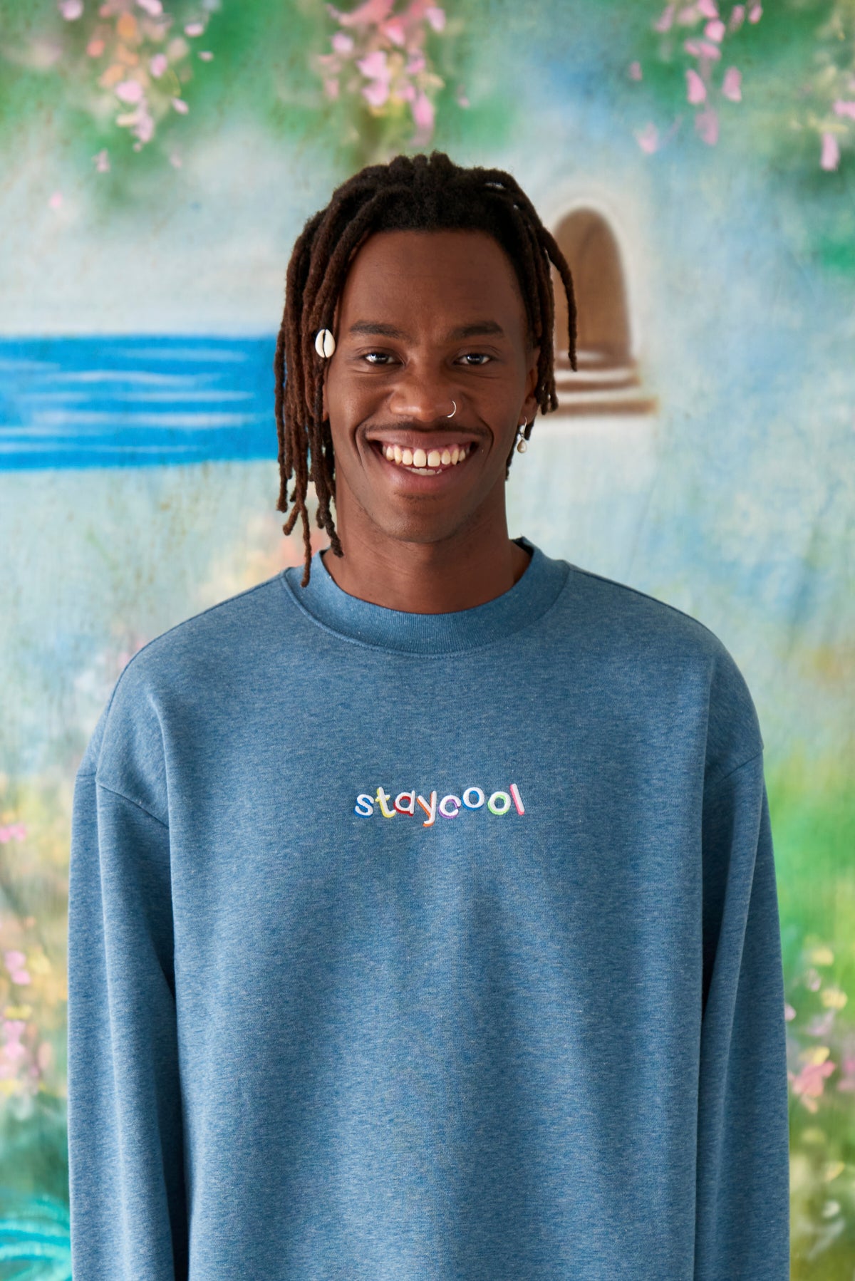 Heather 2025 blue sweatshirt